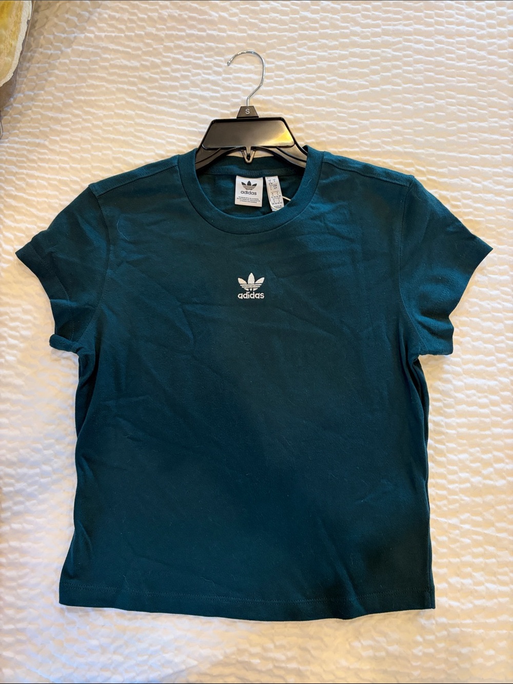 NWT Adidas Originals ESS Slim Fit Tee Aurora Ivy Womens Small